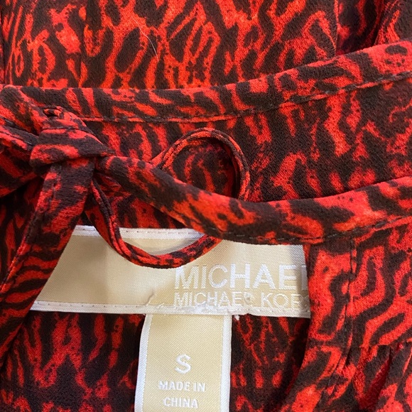 Michael Kors dress black/red size S EUC - Picture 4 of 7